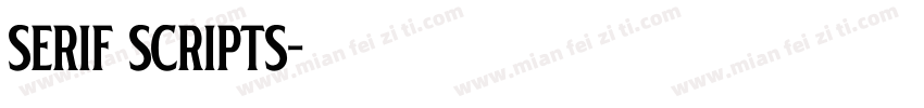 serif scripts字体转换